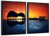 Guitar Sunset Wall Art