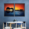 Guitar Sunset Wall Art