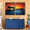 Guitar Sunset Wall Art