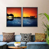 Guitar Sunset Wall Art