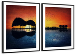 Guitar Sunset Wall Art