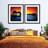 Guitar Sunset Wall Art