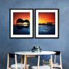 Guitar Sunset Wall Art