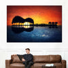 Guitar Sunset Wall Art