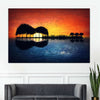 Guitar Sunset Wall Art