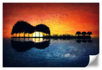 Guitar Sunset Wall Art