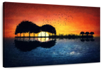 Guitar Sunset Wall Art