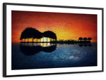 Guitar Sunset Wall Art
