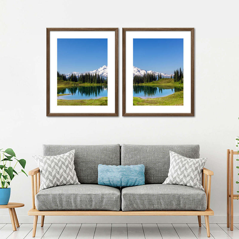 Mount Rainier Little Lagoon Wall Art
