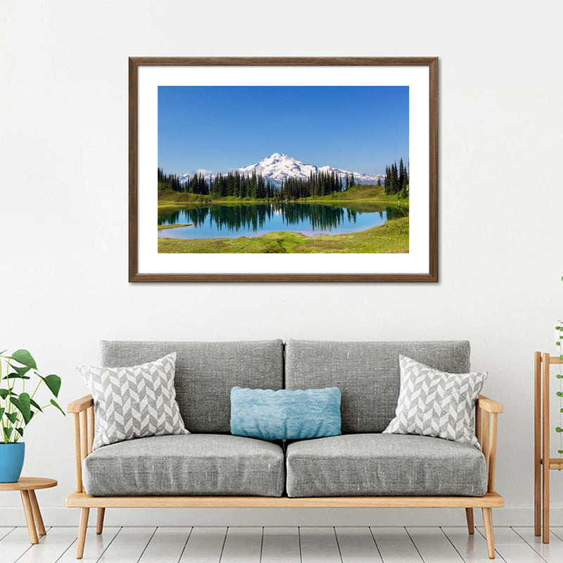Mount Rainier Little Lagoon Wall Art