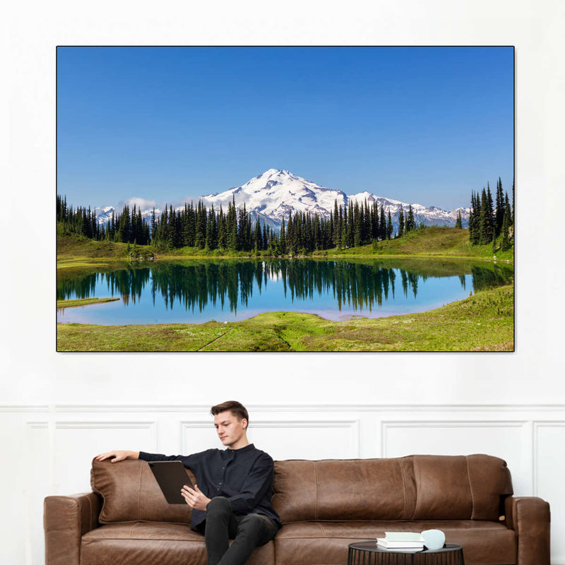 Mount Rainier Little Lagoon Wall Art