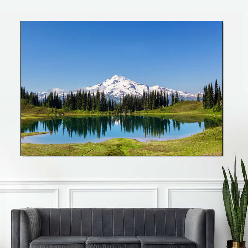 Mount Rainier Little Lagoon Wall Art
