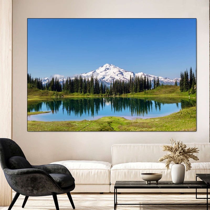 Mount Rainier Little Lagoon Wall Art