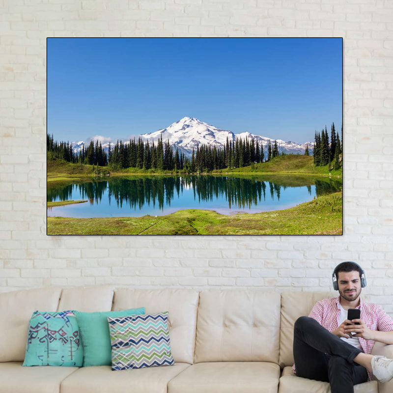 Mount Rainier Little Lagoon Wall Art