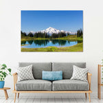 Mount Rainier Little Lagoon Wall Art