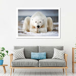 Yoga Polar Bear Wall Art