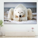 Yoga Polar Bear Wall Art