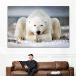 Yoga Polar Bear Wall Art