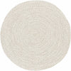 Beige Braided Faux Jute Rug