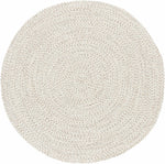 Beige Braided Faux Jute Rug