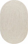 Beige Braided Faux Jute Rug