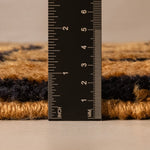 Bronze Grid - Luxury Shag Moroccan Rug