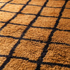Bronze Grid - Luxury Shag Moroccan Rug