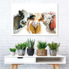 Livestock Cows Splash Wall Art