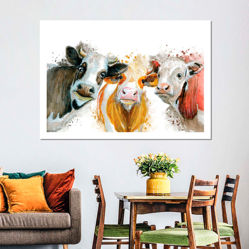 Livestock Cows Splash Wall Art