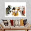 Livestock Cows Splash Wall Art
