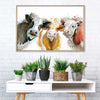 Livestock Cows Splash Wall Art