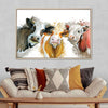 Livestock Cows Splash Wall Art