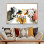 Livestock Cows Splash Wall Art
