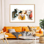 Livestock Cows Splash Wall Art