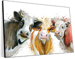 Livestock Cows Splash Wall Art