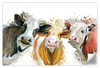 Livestock Cows Splash Wall Art