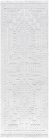 Alya White Fringe Rug