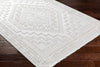 Alya White Fringe Rug