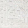 Alya White Fringe Rug