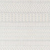 Cira Ivory Textured Area Rug with Fringes