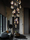 MIRODEMI® Luxury diamond crystal chandelier for staircase, living space, stairwell