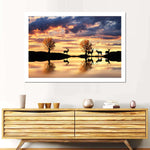 Lakeside Deer Wall Art