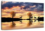 Lakeside Deer Wall Art