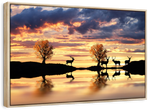 Lakeside Deer Wall Art