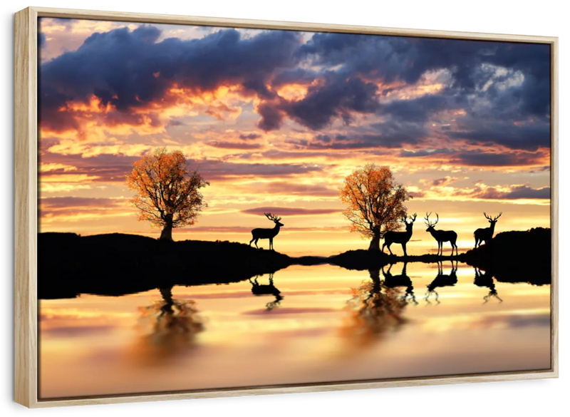 Lakeside Deer Wall Art
