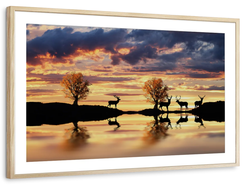 Lakeside Deer Wall Art