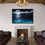 Romantic Full Moon Wall Art