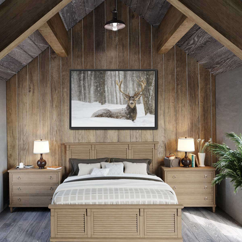 Snow Covered Elk Wall Art