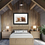 Hairy Scottish Highland Cows Wall Art