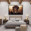 Grunge Lion Head Wall Art